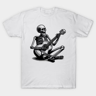 Skeleton Playing Guitar T-Shirt